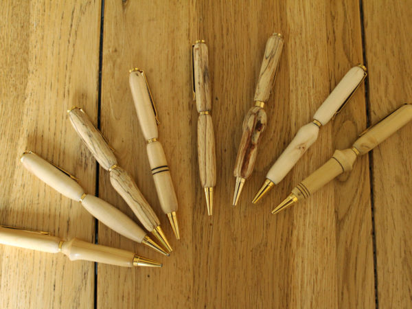 objets tournés - stylos bois - pièces uniques - L'Atelier de Valérie, vente en ligne